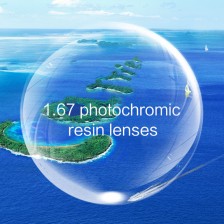 1.67 photochromic resin lenses